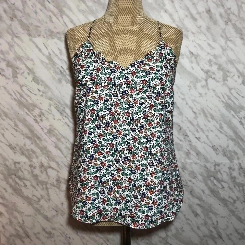 J. Crew Floral Tank Top  Size 2